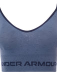 Womens Under Armour Blue Training Seamless Mid Support Sports Bra