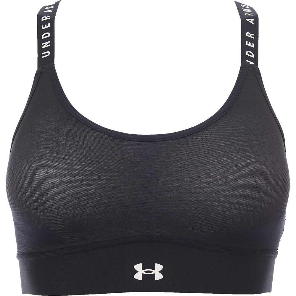 Under Armour Women's Black Training Infinity Mid Support Sports Bra