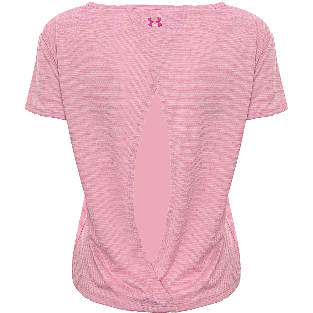 Under Armour Womens Training Tech Vent T-shirt in Pink