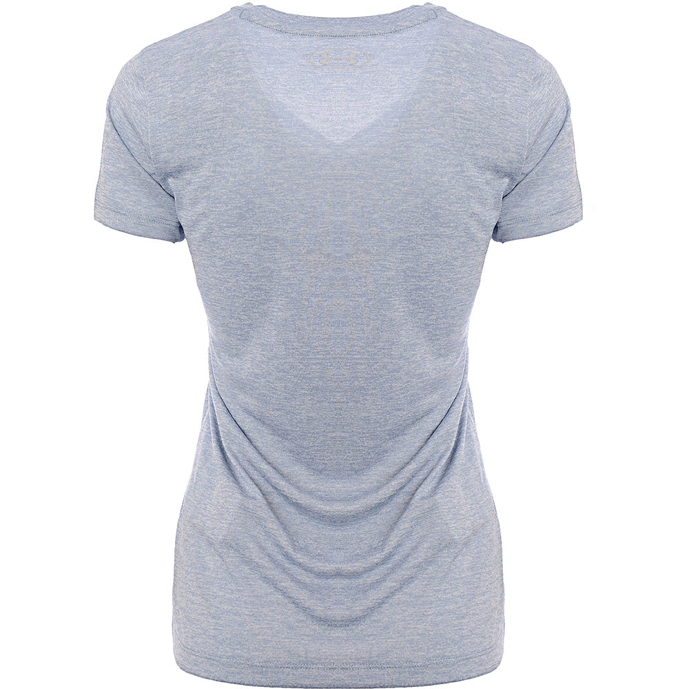 Under Armour Womens Training Tech Twist V Neck in Blue