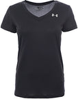 Under Armour Womens Training Tech V Neck T-Shirt In Black