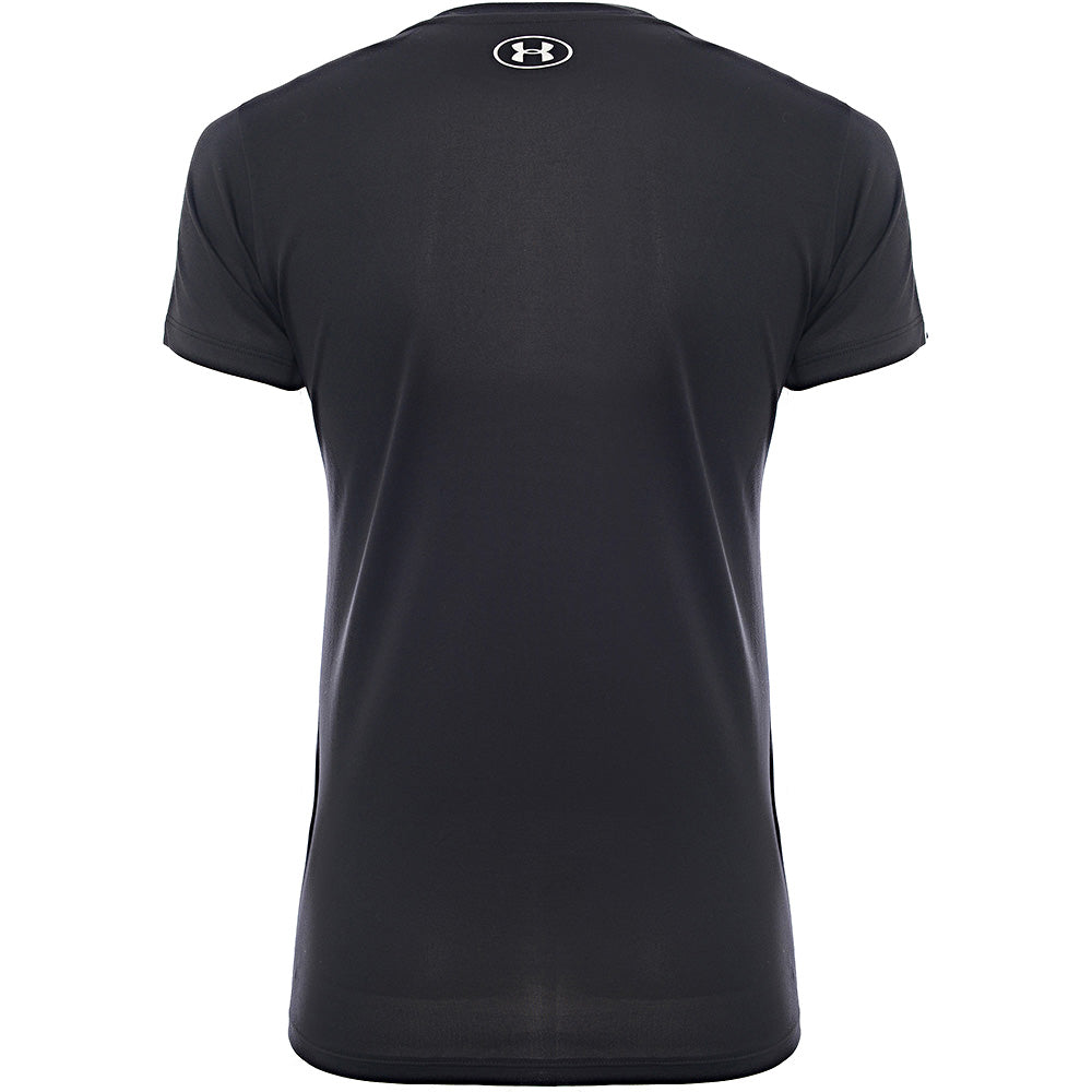 Under Armour Womens Training Tech V Neck T-Shirt In Black