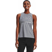 Under Armour Womens Training Sportstyle Graphic Tank In Grey
