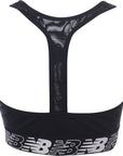 New Balance Womens Running Pace 3.0 Medium Support Sports Bra in Black