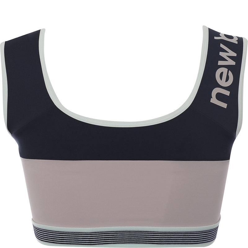 New Balance Women's Multi Running Achiever Retro Remix Light Support Long Line Sports Bra