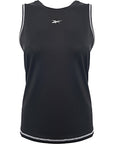 Womens Reebok Training Plus Mesh Tank with Seam in Black