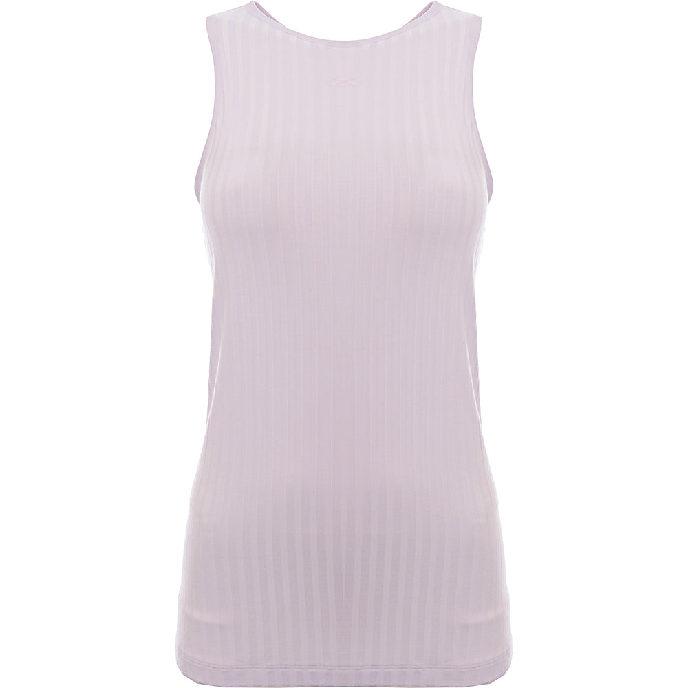 Reebok Women's Training Maternity Ribbed Tank in Purple