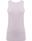 Reebok Women's Training Maternity Ribbed Tank in Purple