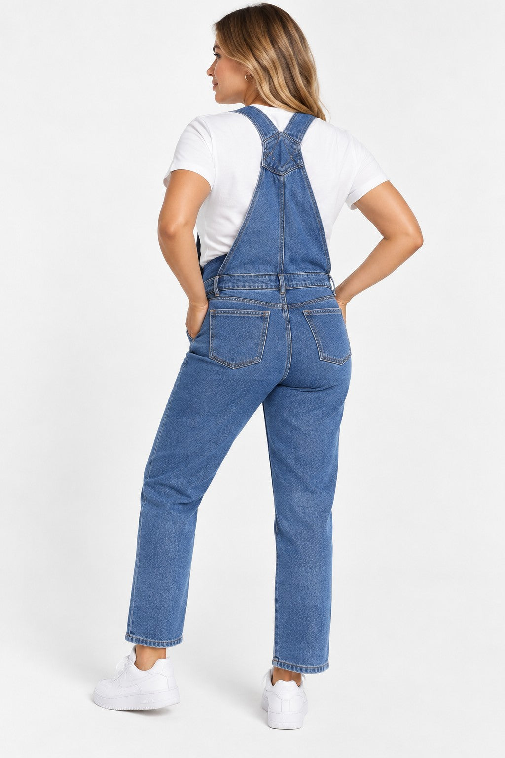 Urban Bliss Maternity Womens Dungarees In Mid Wash