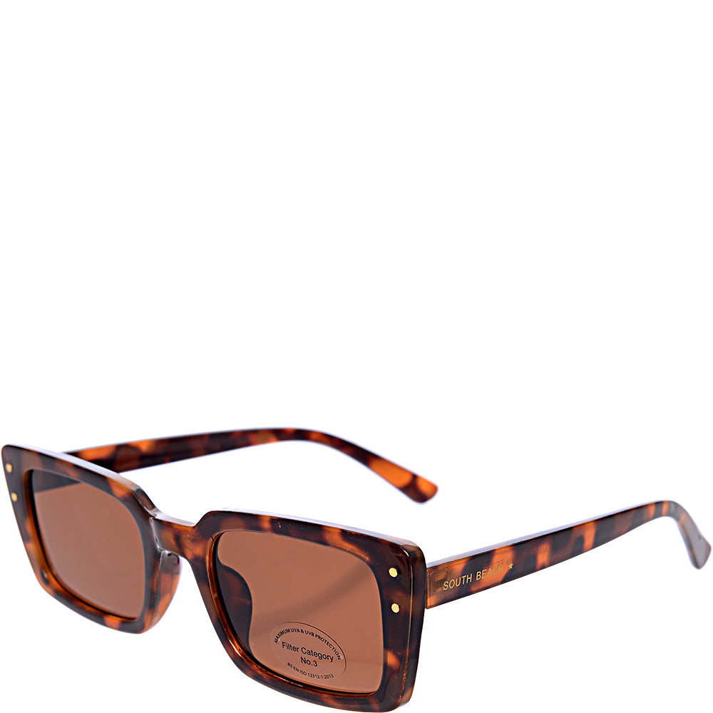 South Beach Women's Rectangle Frame Sunglasses