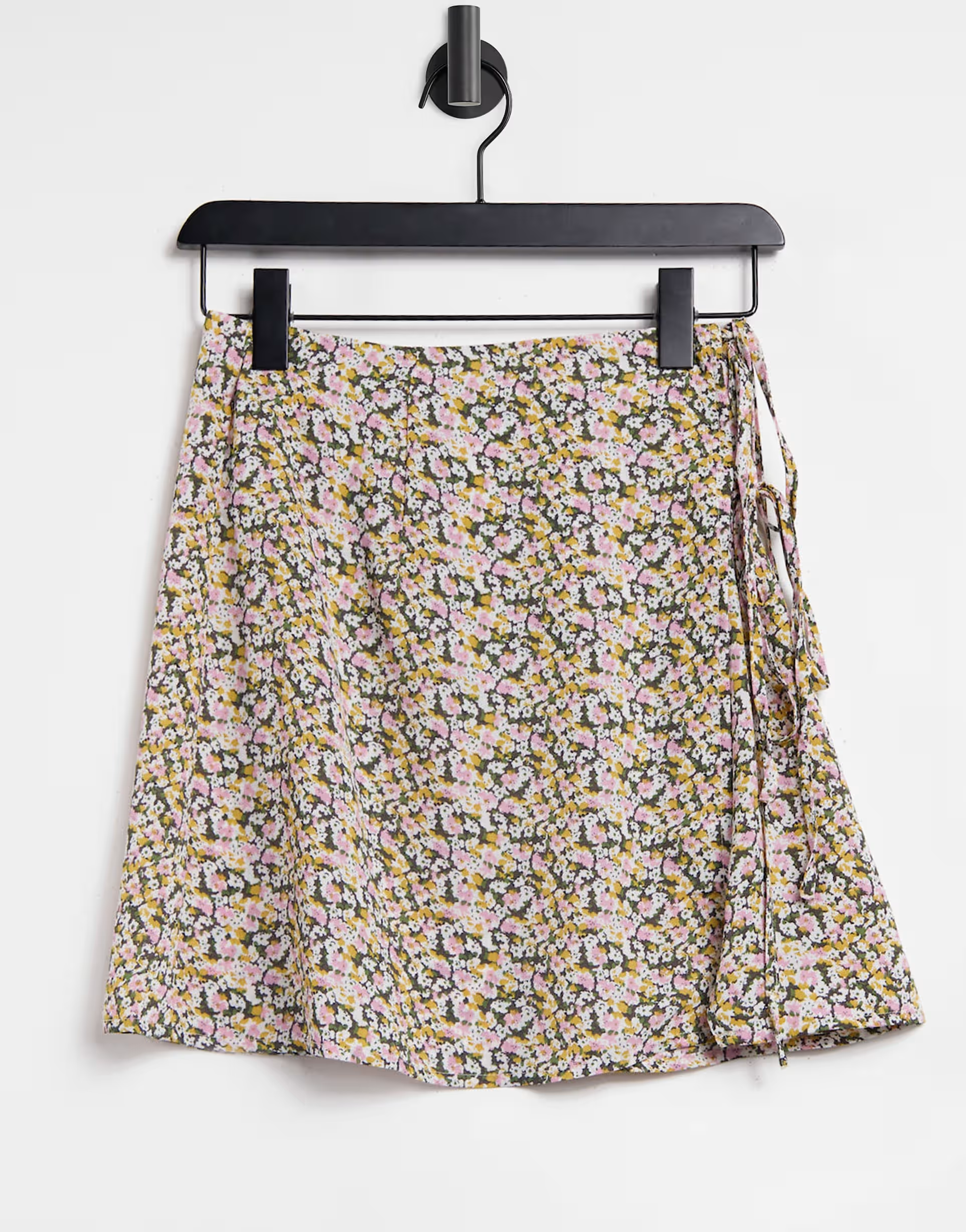 Womens Fashion Union Wrap Mini Beach Skirt With Tie Detail In Floral Co-Ord