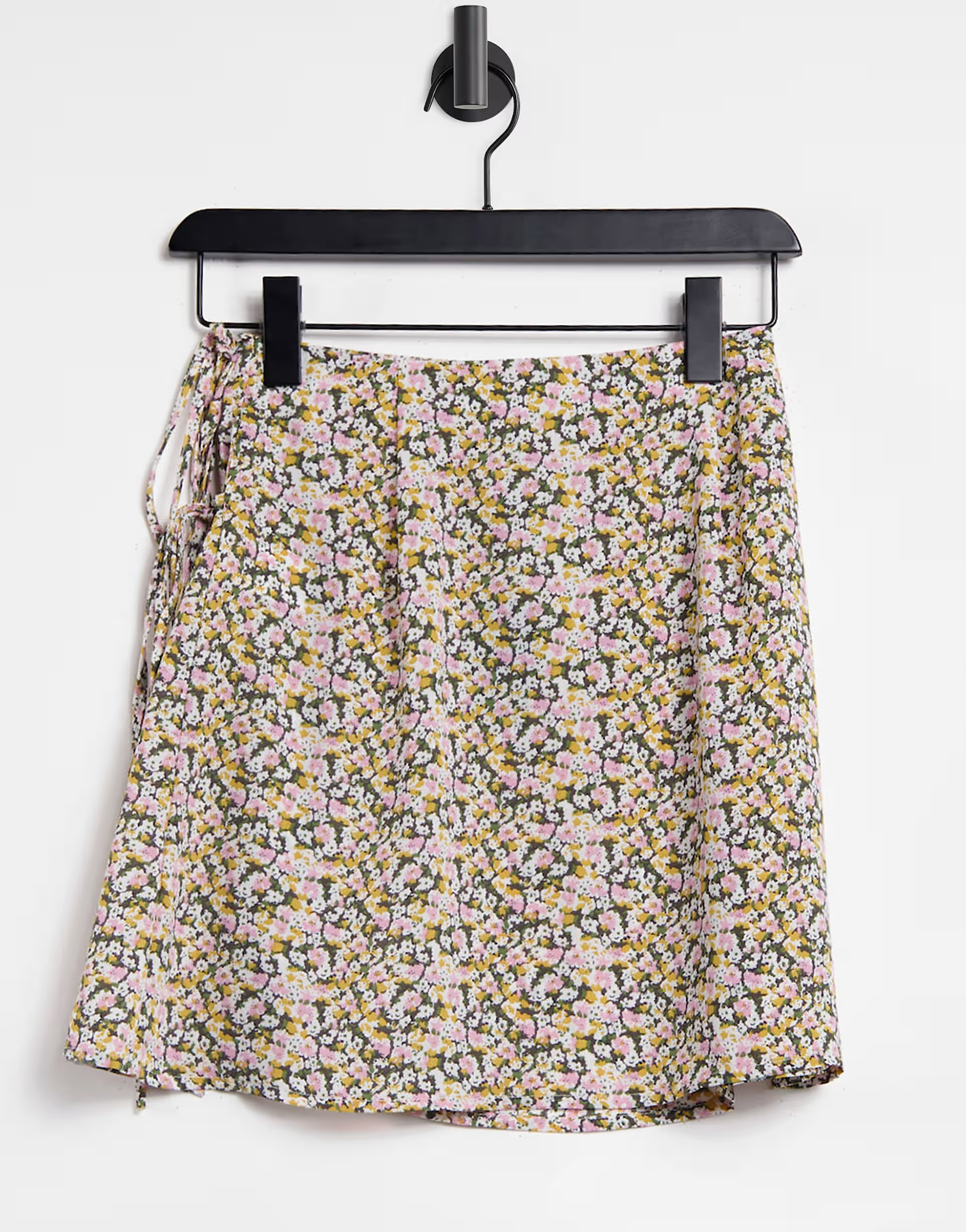 Womens Fashion Union Wrap Mini Beach Skirt With Tie Detail In Floral Co-Ord