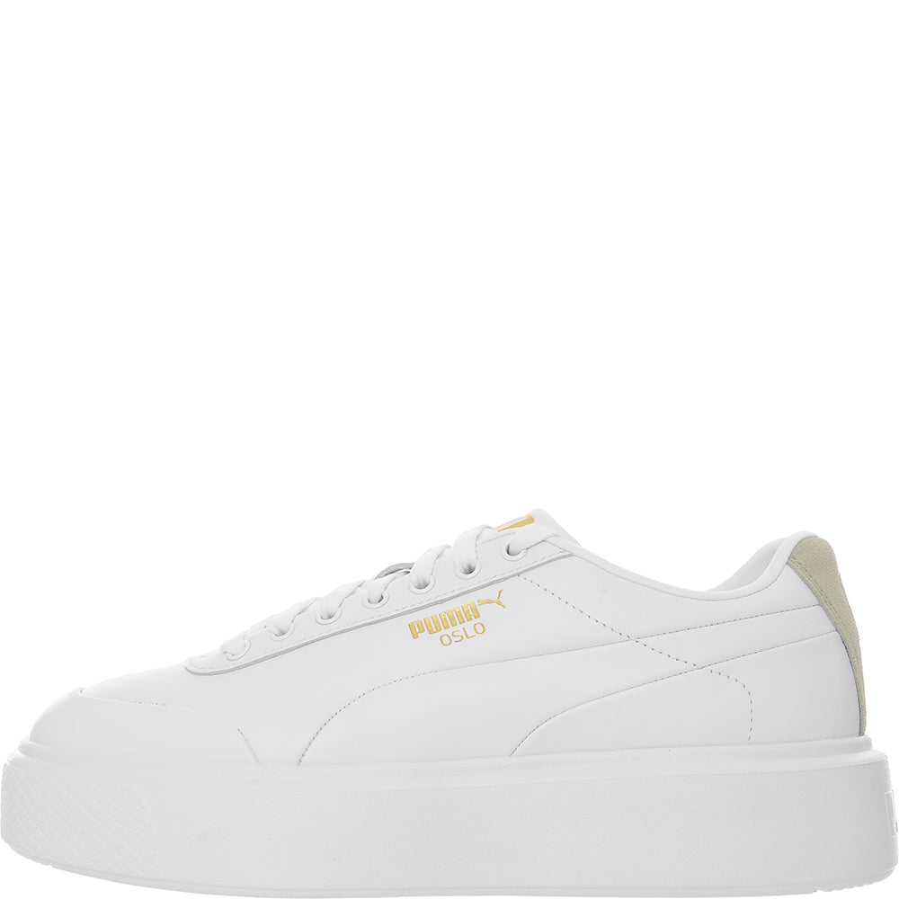 Puma Womens White/Sage Oslo Femme Trainers