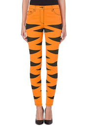 Chinese New Year Gabardine Trousers in Orange