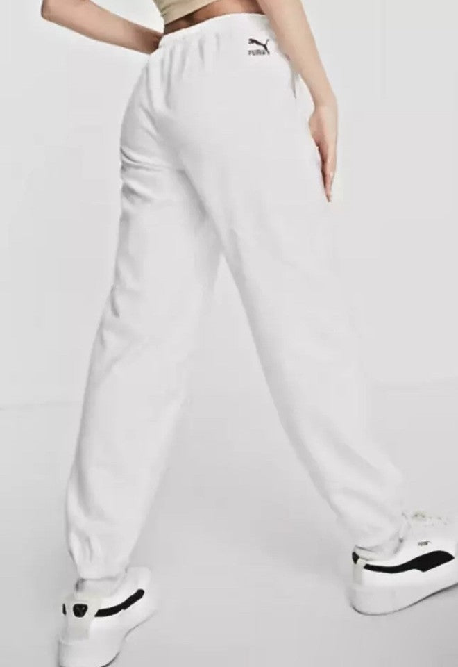 Womens Puma X Stef Fit Oversized Jogger in Off White