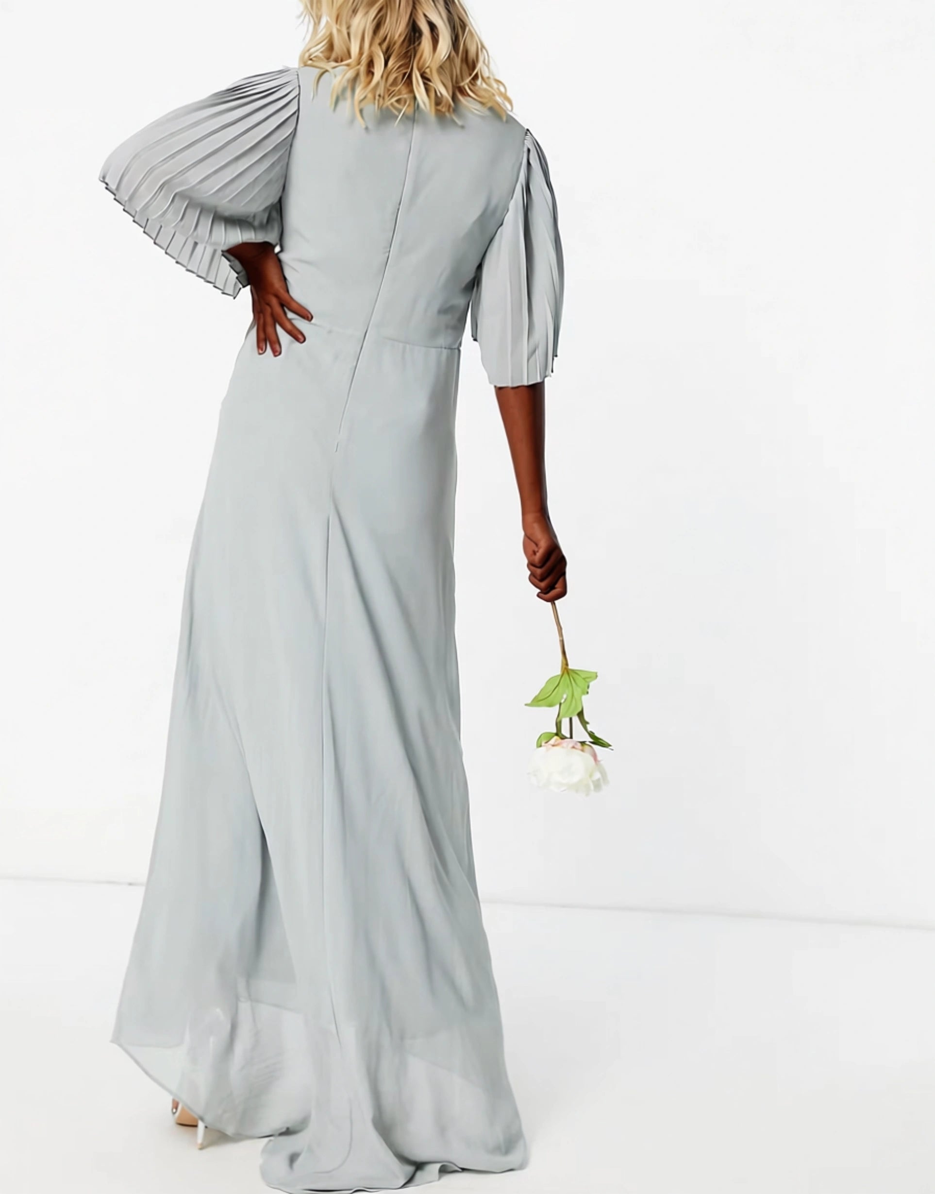 TFNC Womens Maternity Bridesmaid Sweetheart Neckline In Green