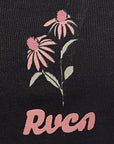 RVCA Womens Daisy Script Black Vest