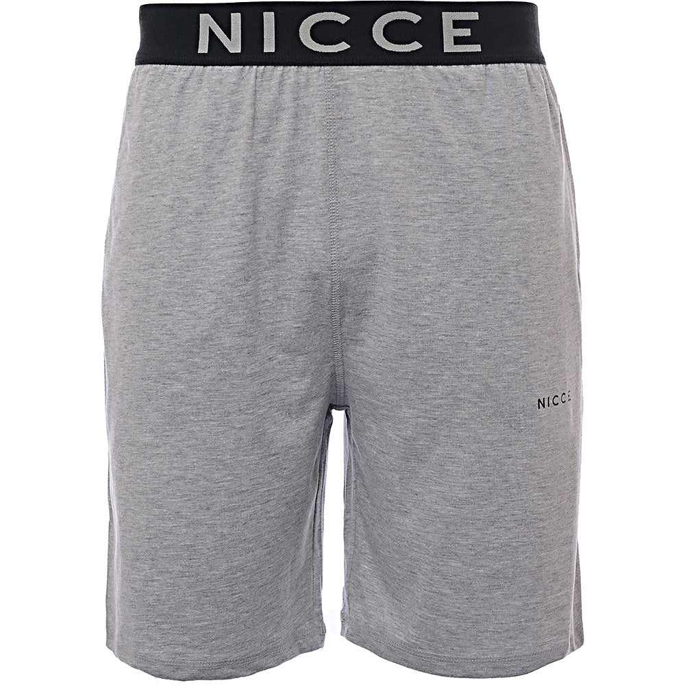 Nicce Mens Loungewear Sofa Shorts in Grey