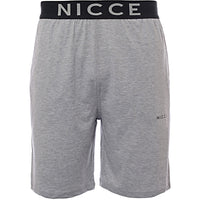 Nicce Mens Loungewear Sofa Shorts in Grey