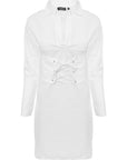 Lasula Women's Corset-Detail Shirt Dress