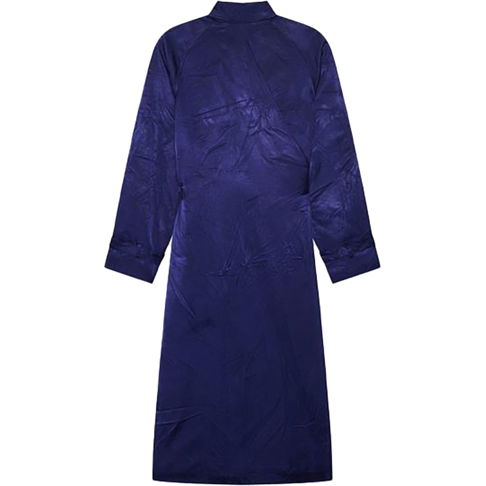 Balenciaga Womens Backwrap Trench in Marine Blue
