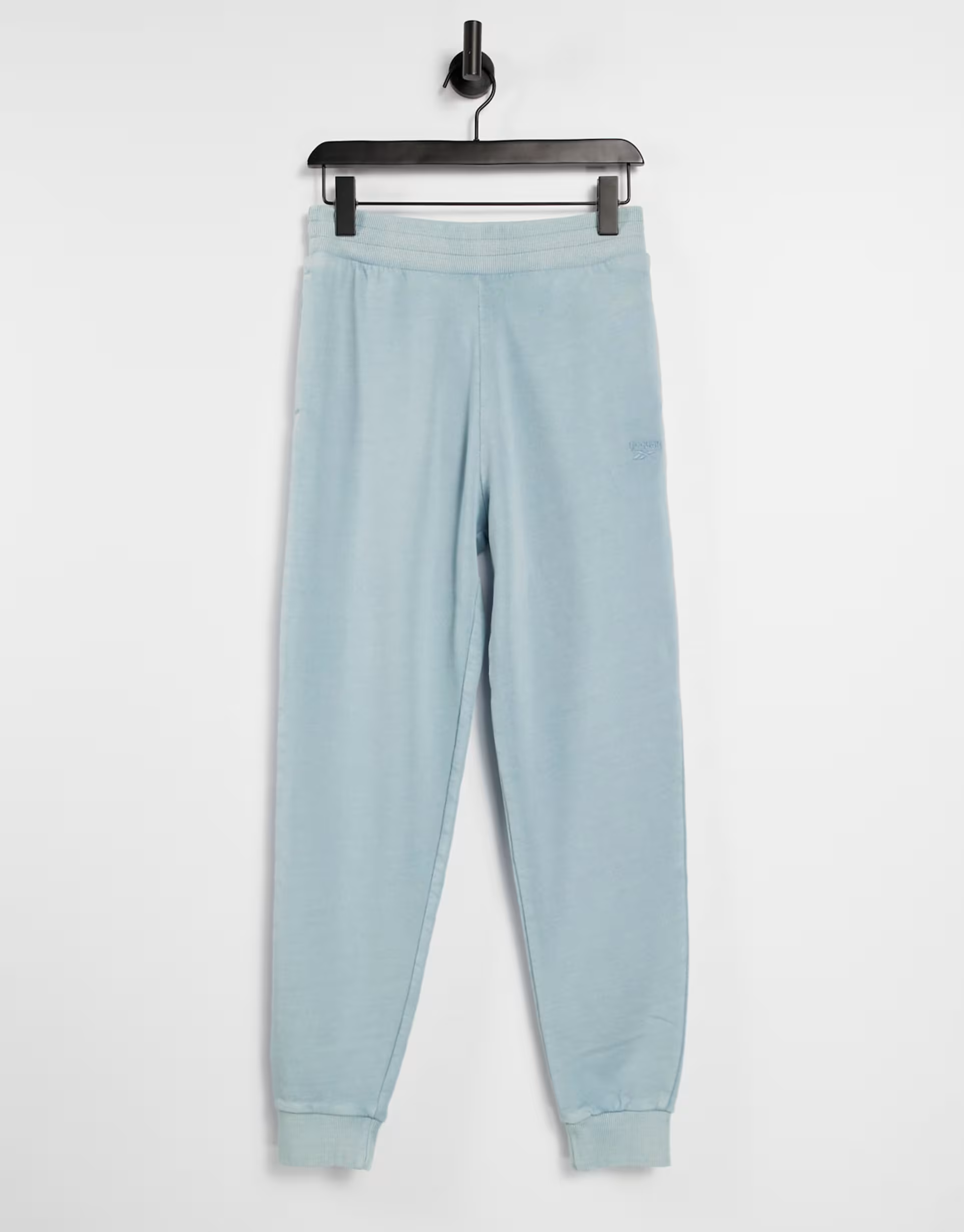 Womens Reebok Logo Cuffed Joggers in Meteor Grey