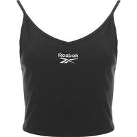 Reebok Women's Small Central Logo Ribbed Vest Top