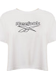 Reebok Women's White Large Logo T-Shirt