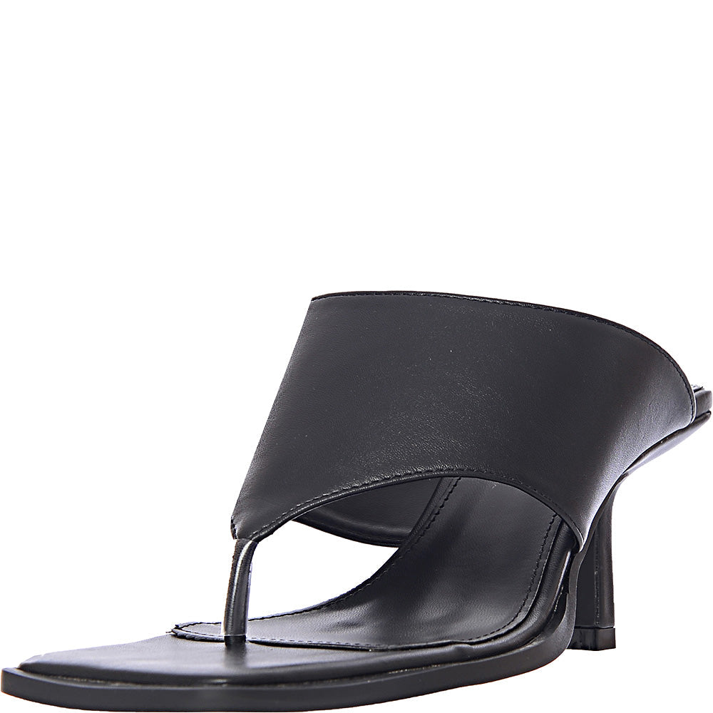 RAID Women's Wide Fit Evia Toe Post Mules in Black