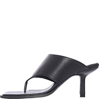 RAID Women's Wide Fit Evia Toe Post Mules in Black