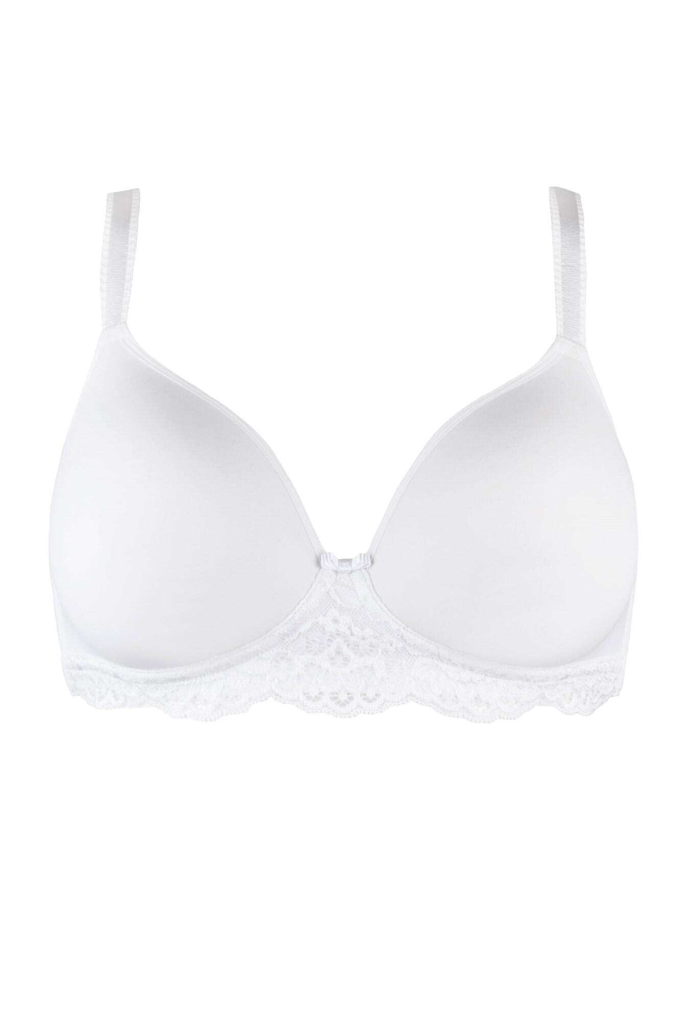 Pour Moi Womens Opulence Lightly Padded Wire Fr In White