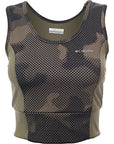 Columbia Womens Windgates Cropped Vest in Camo in Green