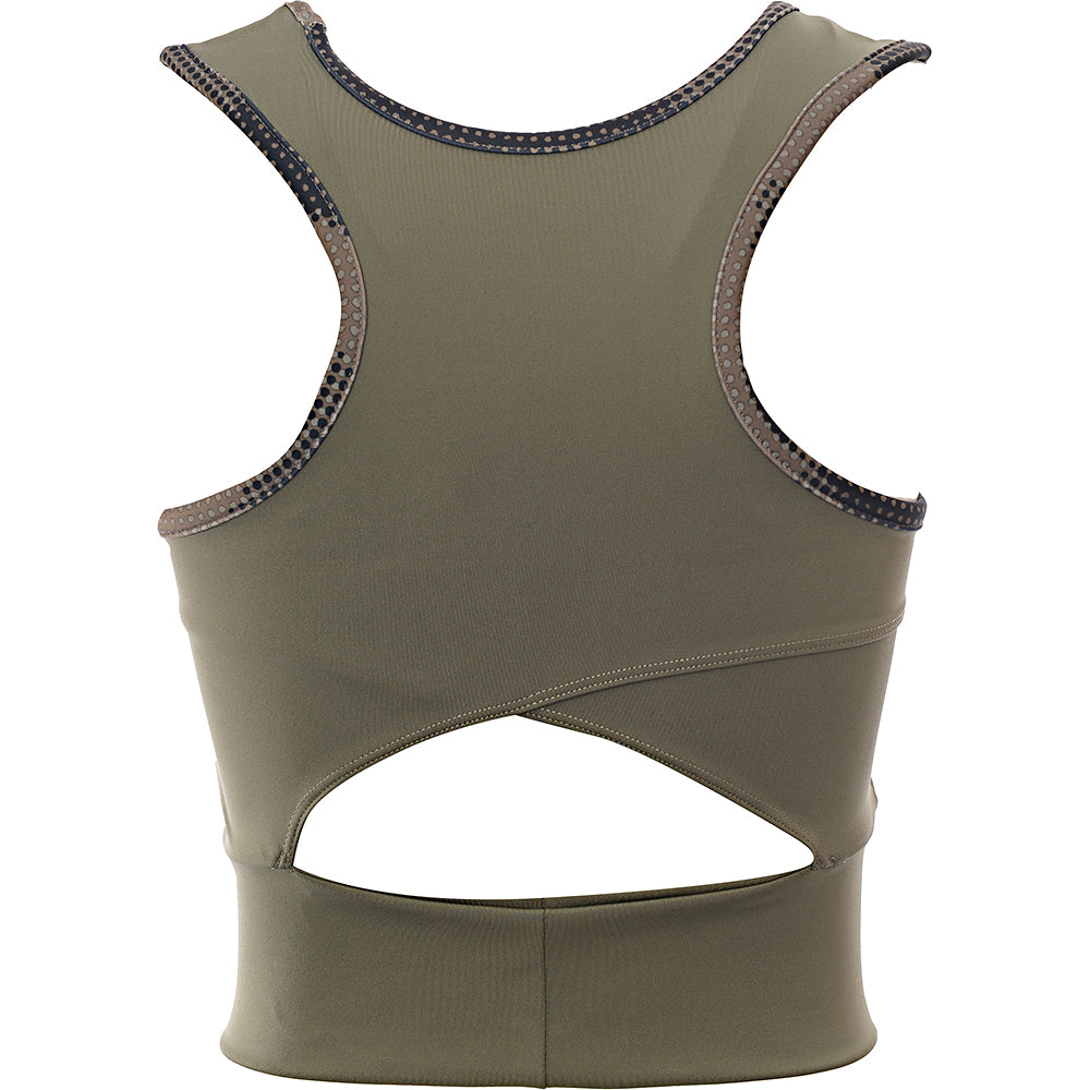 Columbia Womens Windgates Cropped Vest in Camo in Green