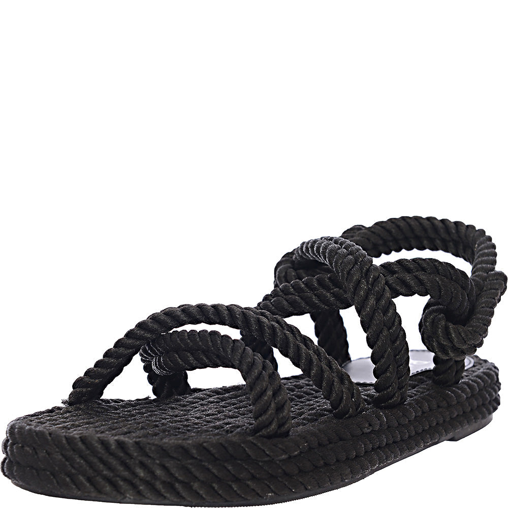 RAID Women's Rosa Rope Sandals in Black