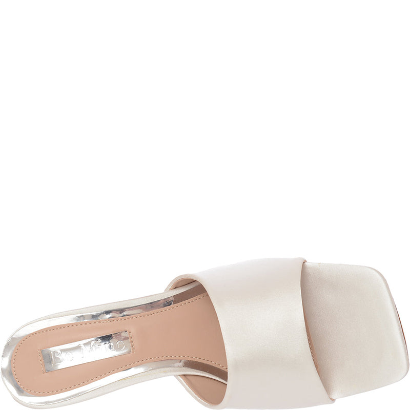 Be Mine Bridal Women's Ivory Pia Heeled Mules