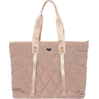 Ego Women's Camel Quilted Tote Bag