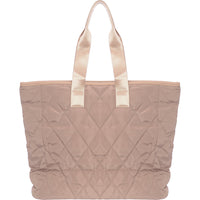 Ego Women's Camel Quilted Tote Bag