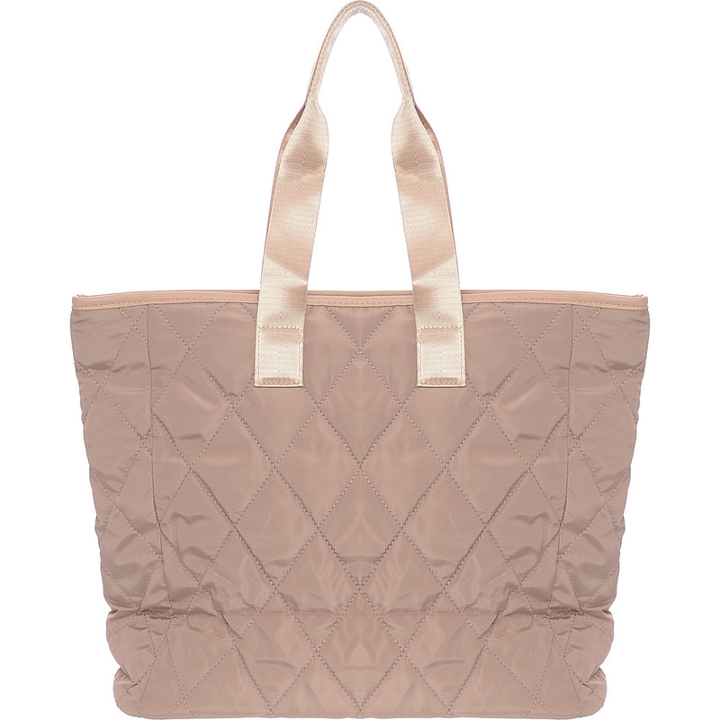 Ego Women's Camel Quilted Tote Bag