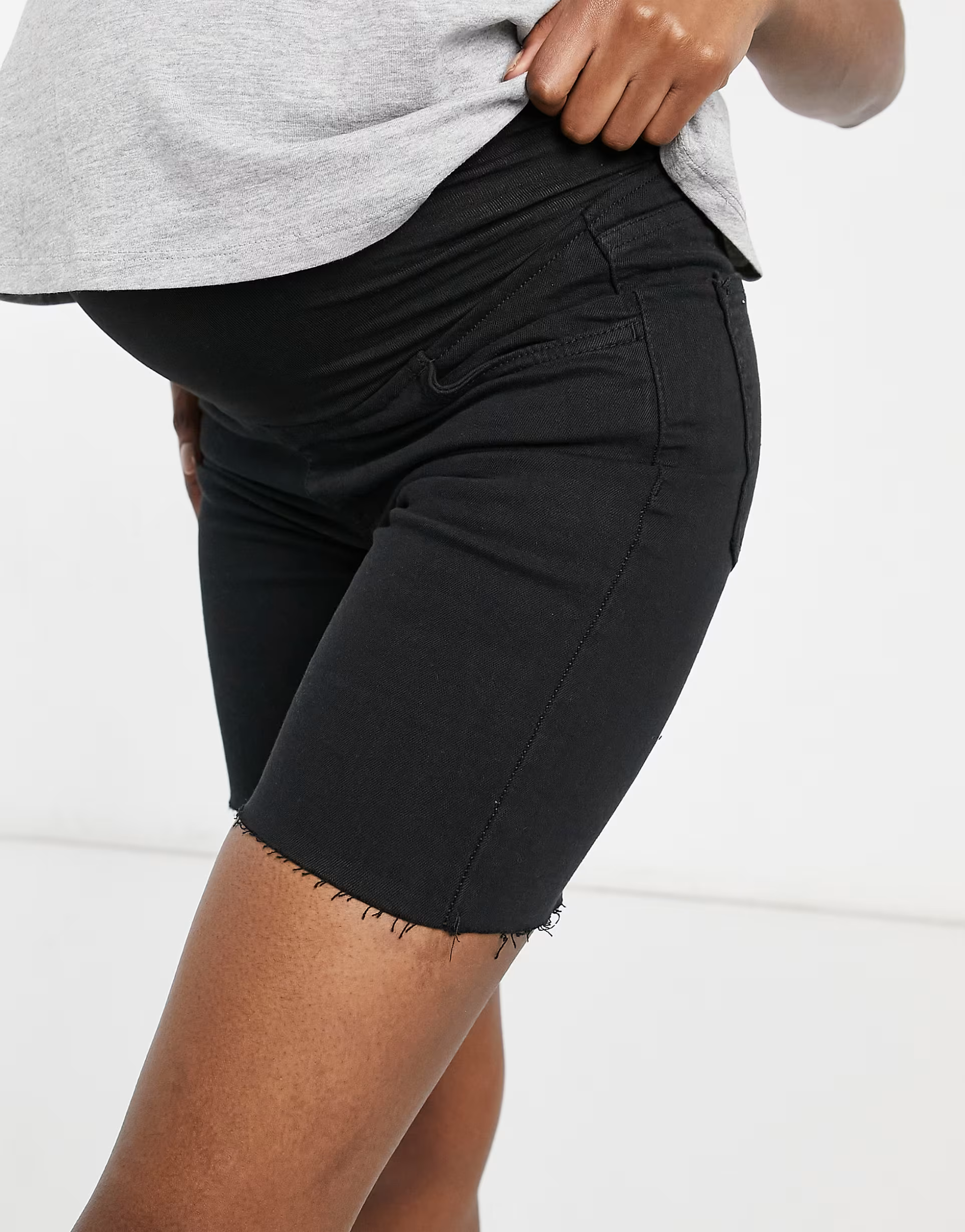 Cotton:On Womens Maternity Overbump Stretch Denim In Black