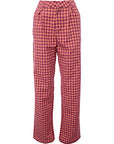 Daisy Street Women's Vintage Check High Waist Wide Leg Trousers