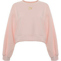 Puma Women's Pink Classics Bell Sleeve Sweatshirt