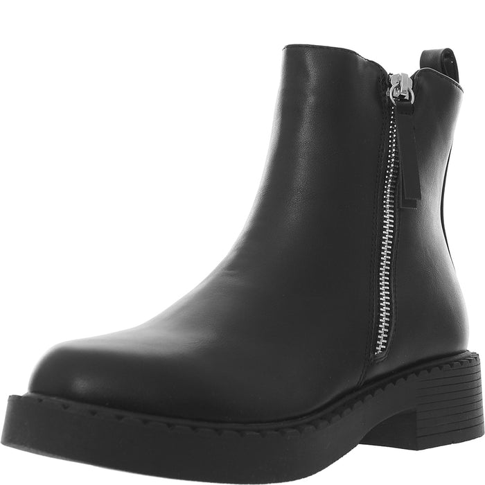 Schuh Women's Black Amos Chunky Boots With Side Zip