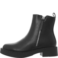 Schuh Women's Black Amos Chunky Boots With Side Zip