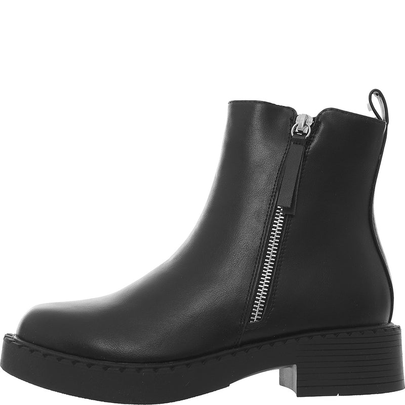 Schuh Women's Black Amos Chunky Boots With Side Zip