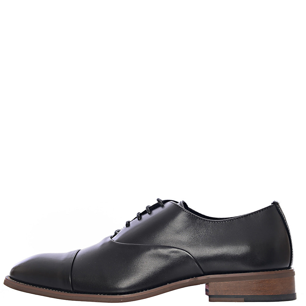 Gianni Feraud Mens Lace Up Derbyshire Shoes in Black