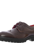 Devil’s Advocate Mens Brown Chunky Brogue Loafers