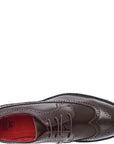 Devil’s Advocate Mens Brown Chunky Brogue Loafers