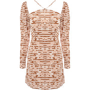 Fashion Union Women's Mini Shift Dress in Retro Print