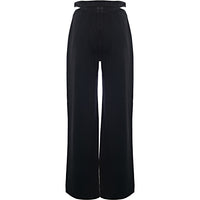 Bershka Wide Leg Cutout Detail Trouser