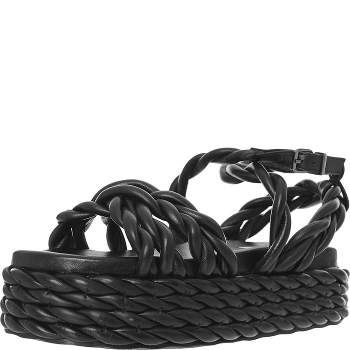 ASRA Prince Women's Chunky Twisted Flatform Sandals